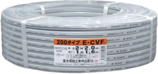 FUJI ELECTRIC WIRE 600V架橋ポリエチレン絶縁ビニルシースケーブル平 