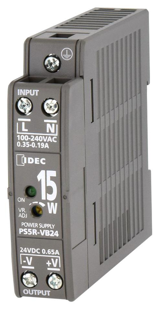 IDEC IDEC PS5R-VB24 スイッチングパワーサプライ電源 DINレール取付 出力15W,24V,0.65A -  株式会社日本電商｜アペルザ eコマース