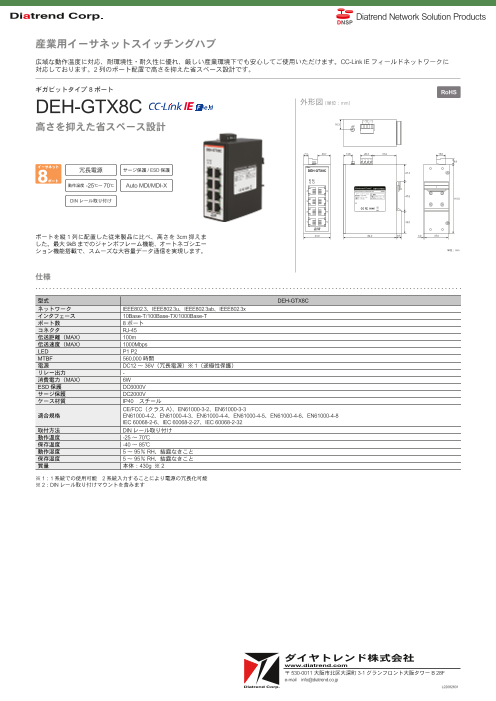 特上美品 ダイヤトレンド 産業用イーサネットスイッチングハブ