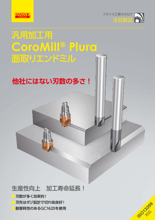 汎用加工用 面取りエンドミル CoroMill(R) Plura （サンドビック株式 